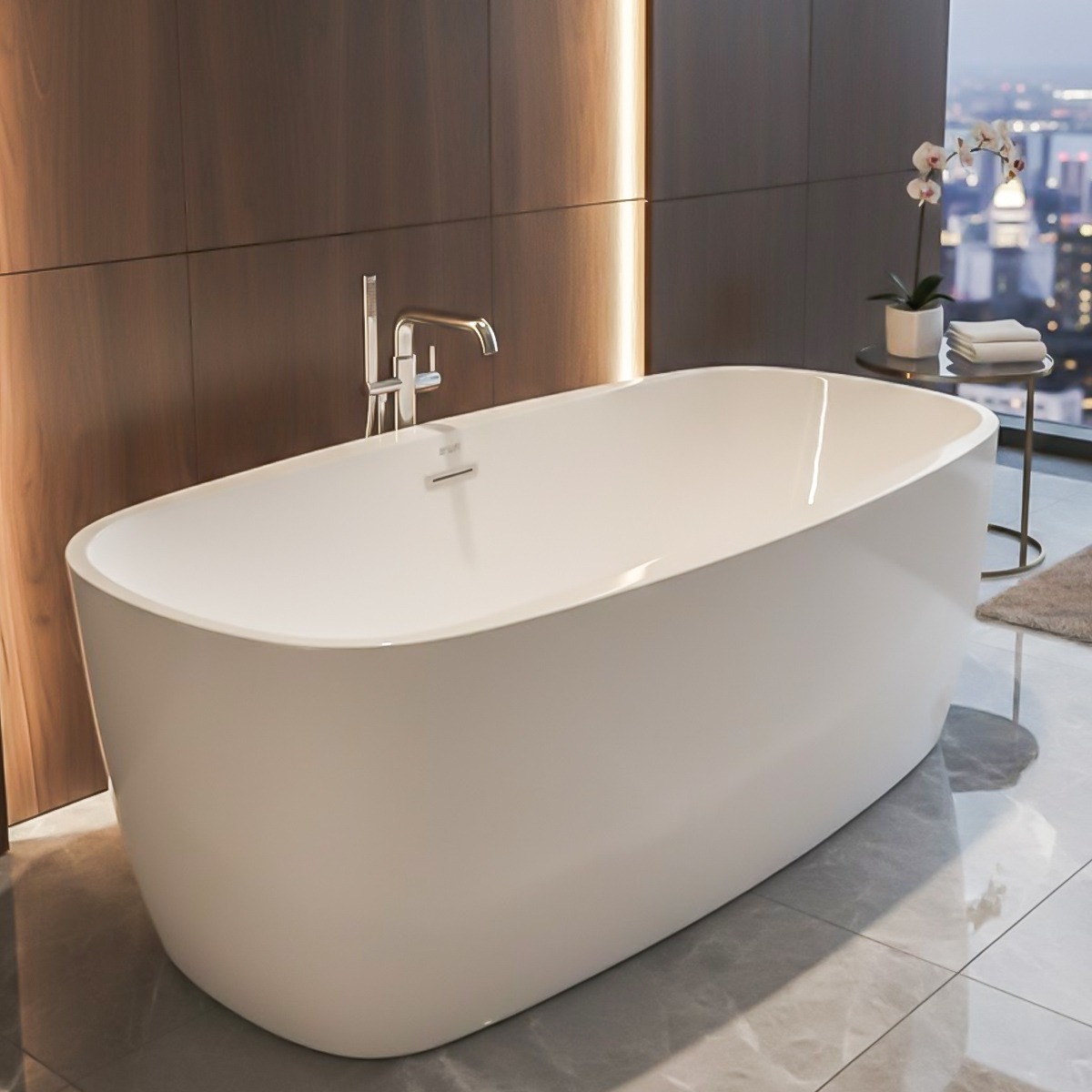 Bathtub Without Mixer White