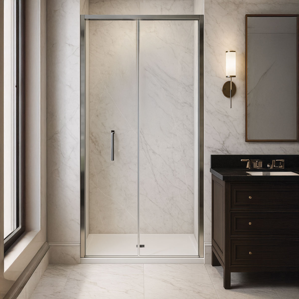 Commercial Square Shape Shower Enclosure 90x90cm