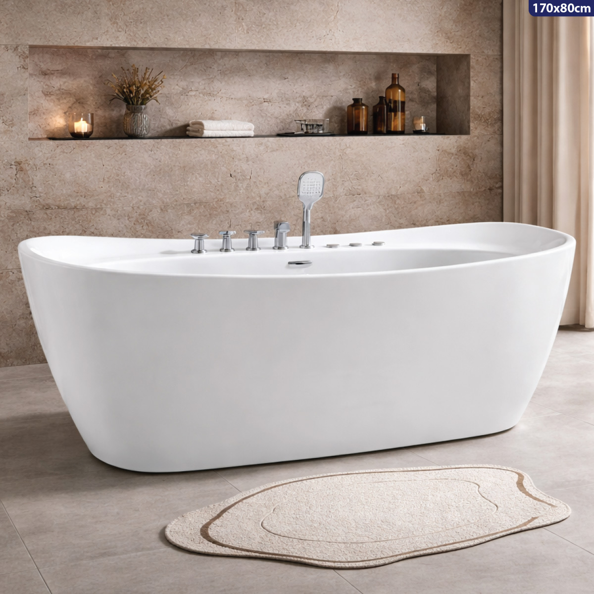 Bathtub With Massage 170x80cm