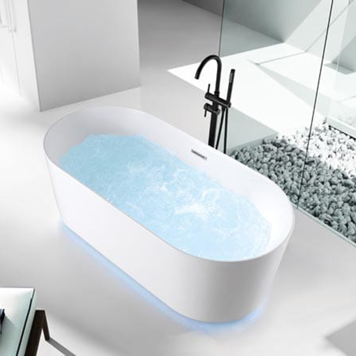 Bathtub Without Mixer 1700x800x580mm White