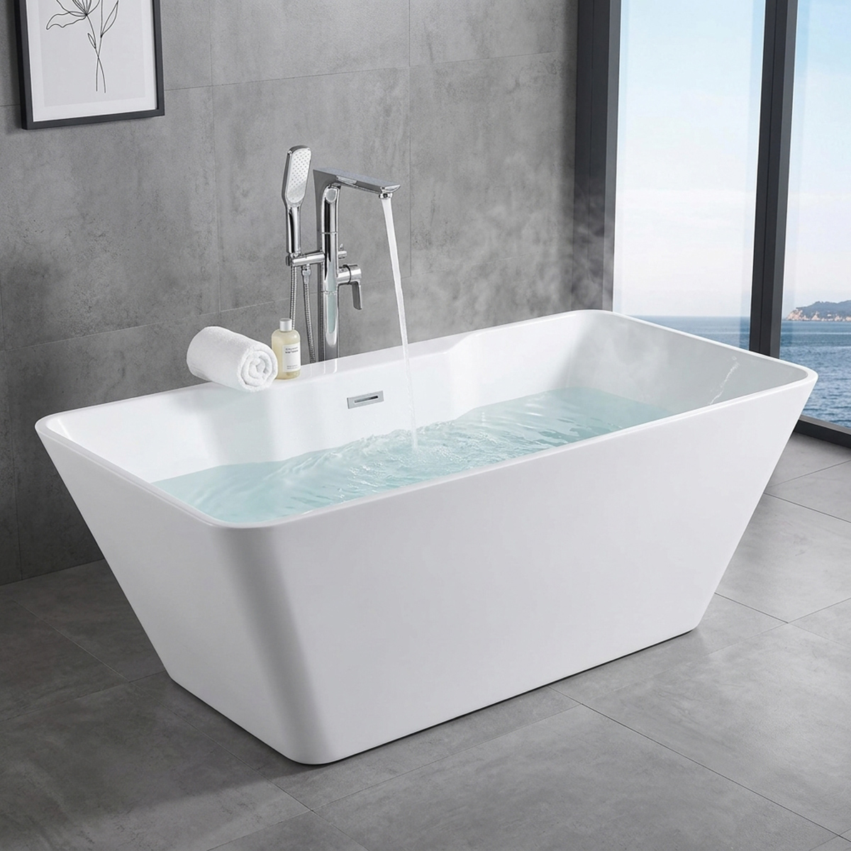 Bathtub Without Mixer White