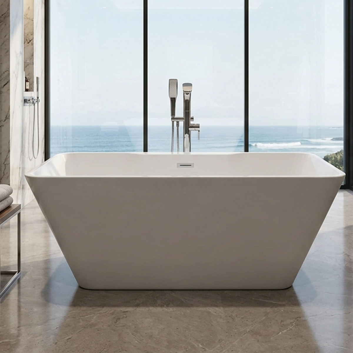 Bathtub With Mixer