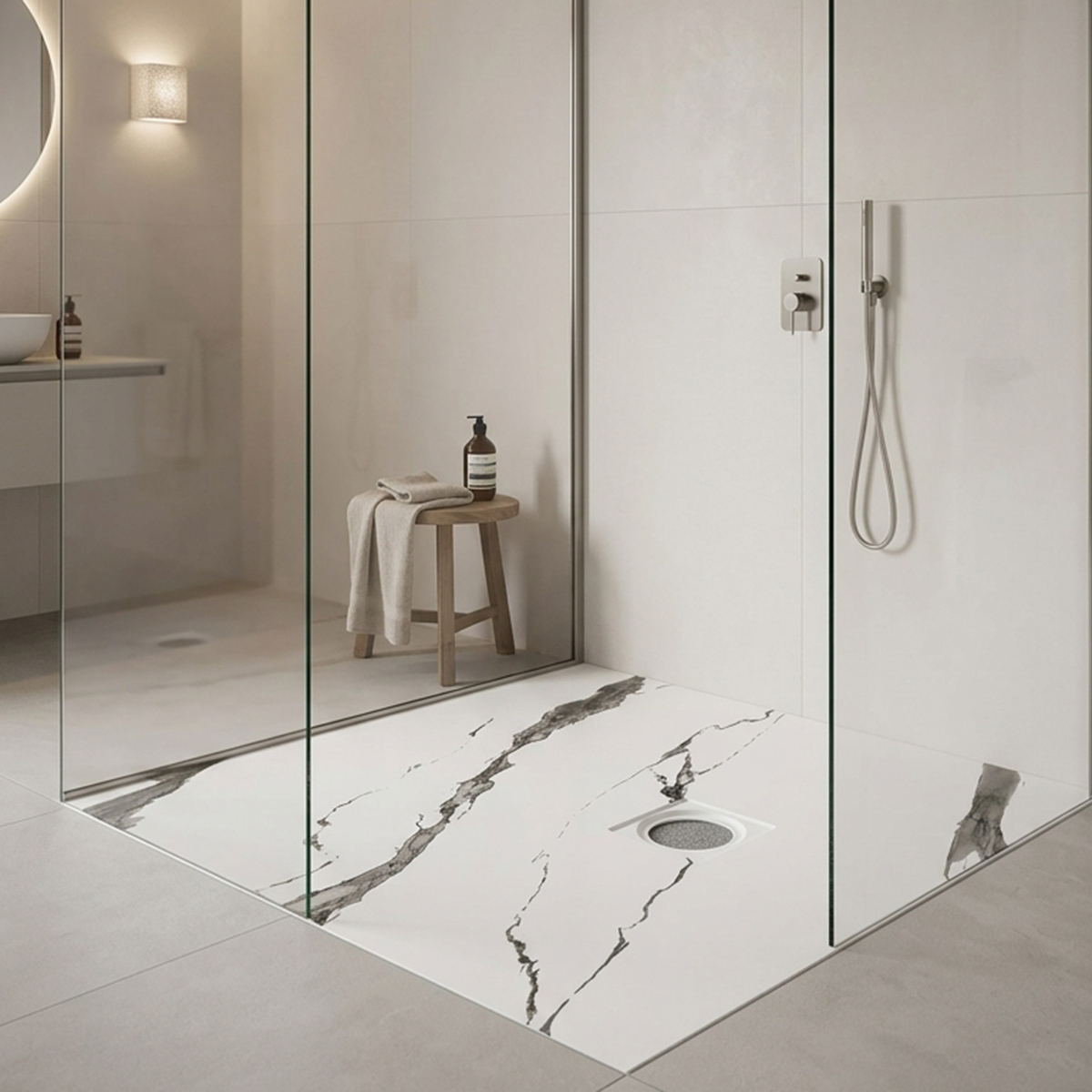 Square Marble Shower Tray