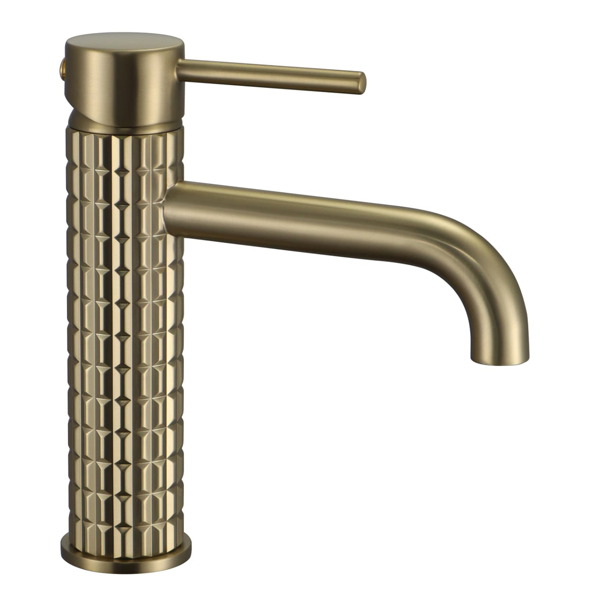 Brass Modern Basin Mixer Golden