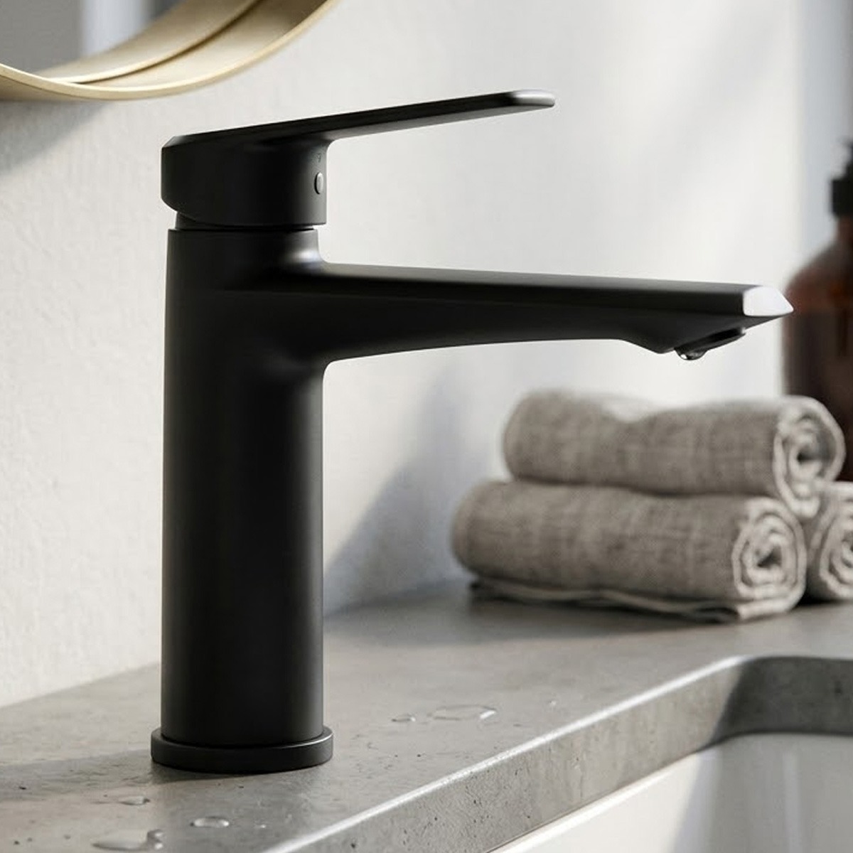 Zink Basin Mixer Gun Metal