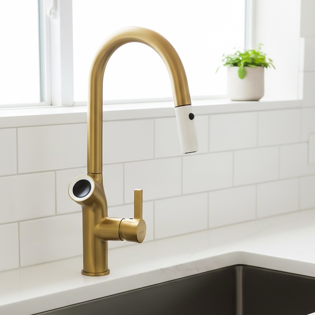 Brass Kitchen Mixer