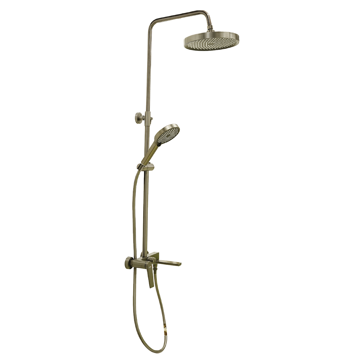 Brass Shower Column With Hand Shower