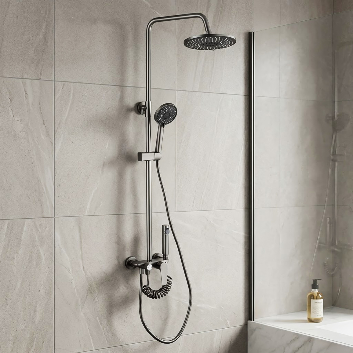 Commercial Shower Column Grey