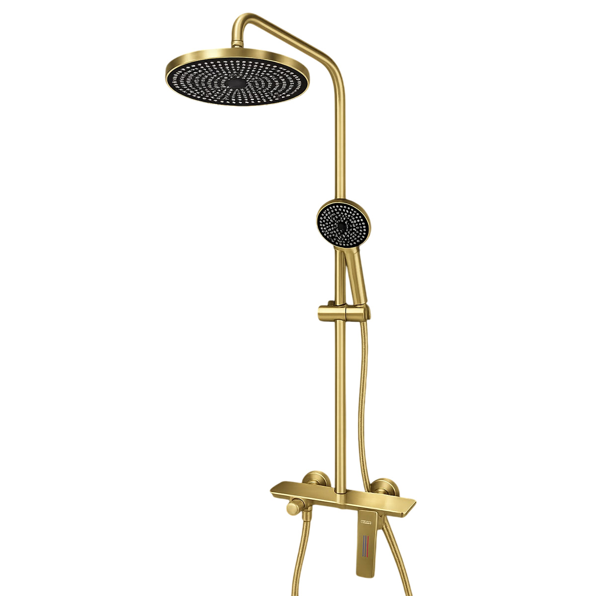 Modern Shower Column Brass