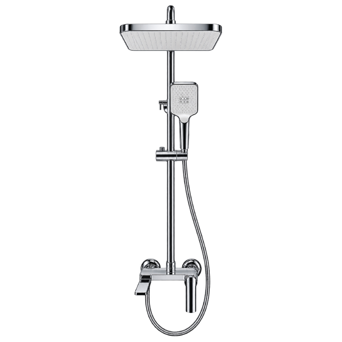 Brass Modern Shower Column Chrome