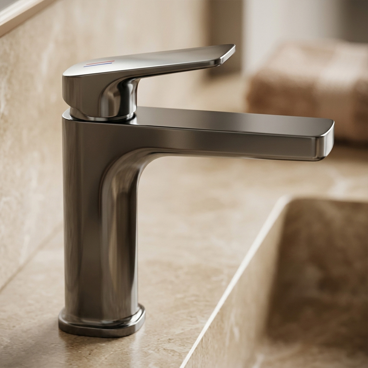 Allison Brass Modern Basin Mixer Gungry