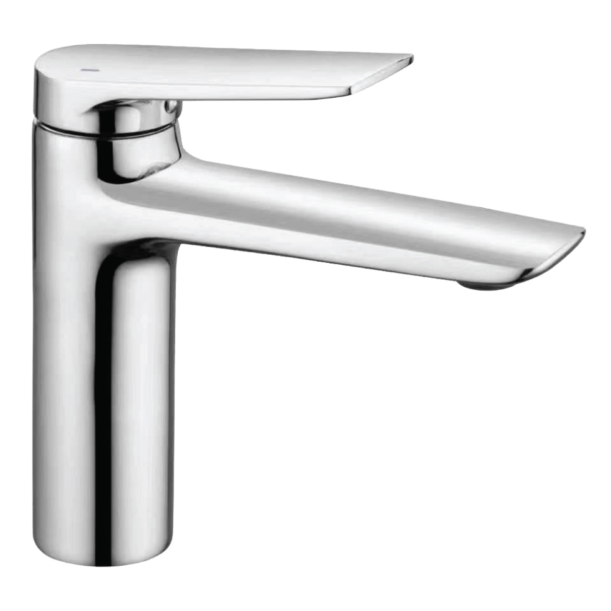 Brass Modern Basin Mixer Chrome