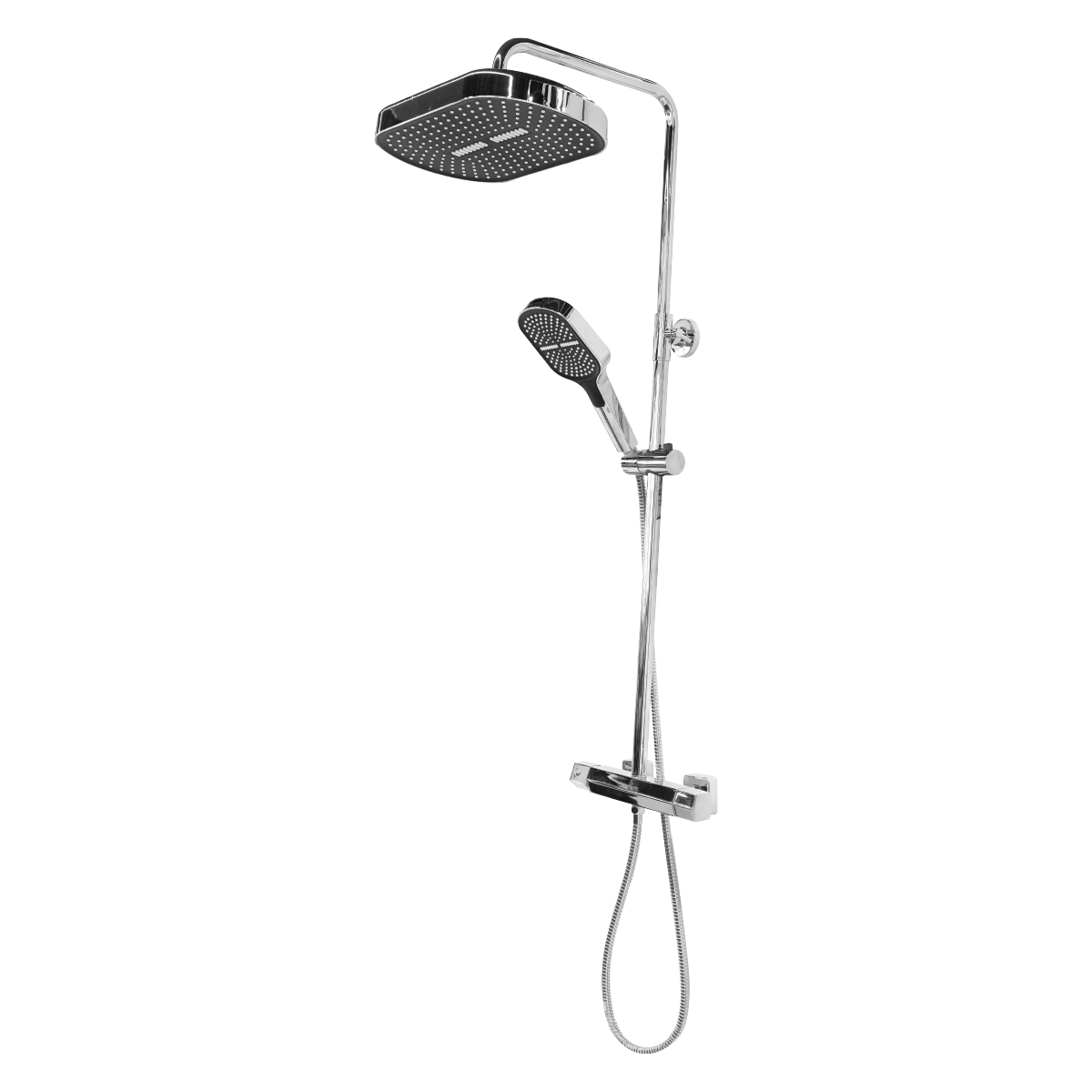 Modern Brass Chrome Finish Shower Column