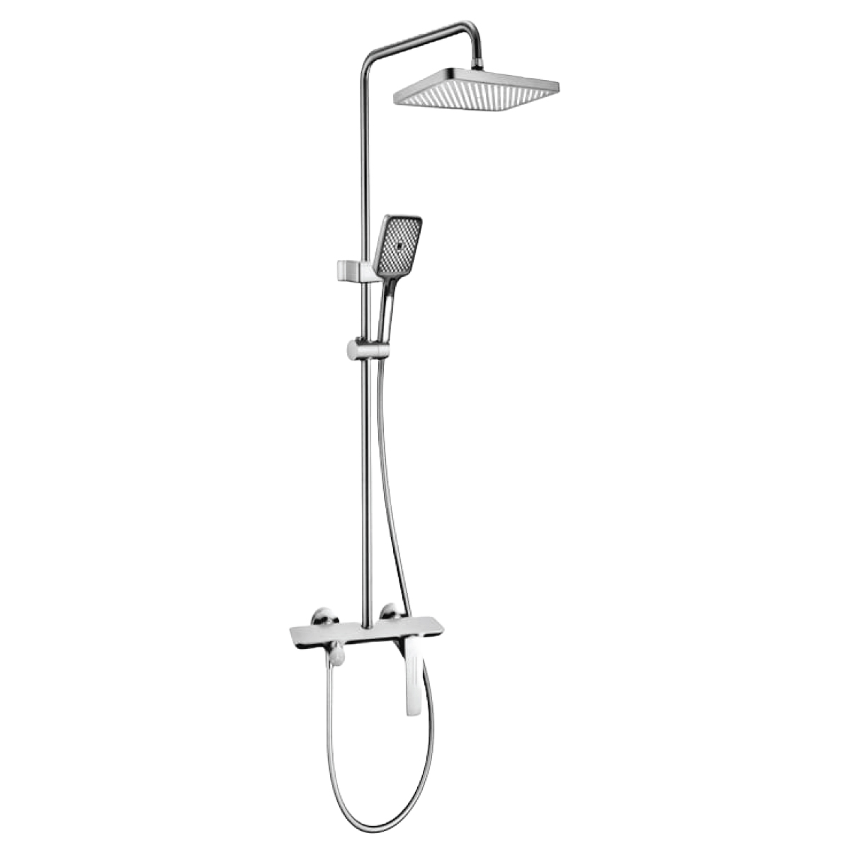 Modern Brass Shower Column Chrome