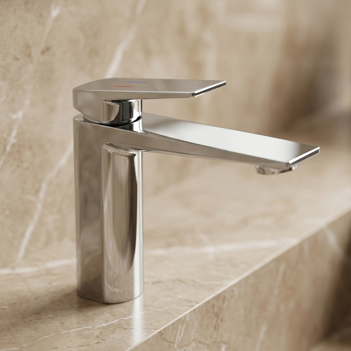 Brass Modern Basin Mixer