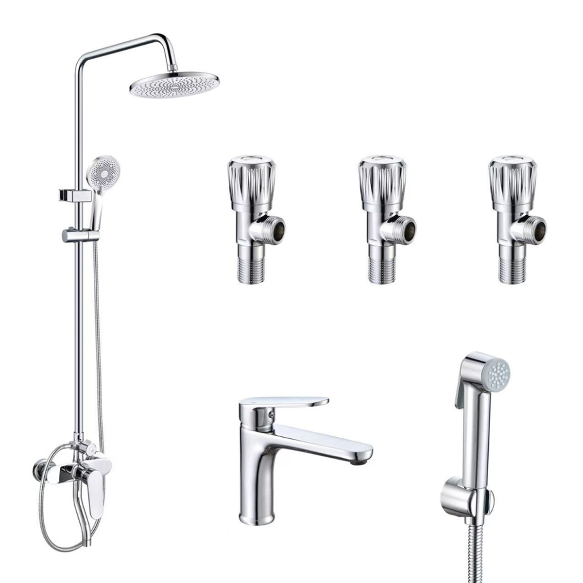 Bathroom Mixer Set 5 Pieces