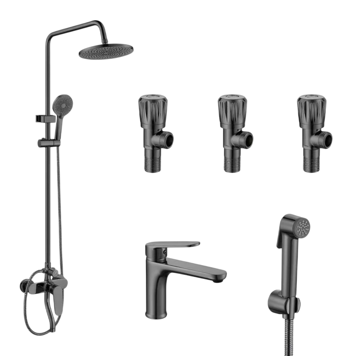 Bathroom Mixer Set 5 Pieces