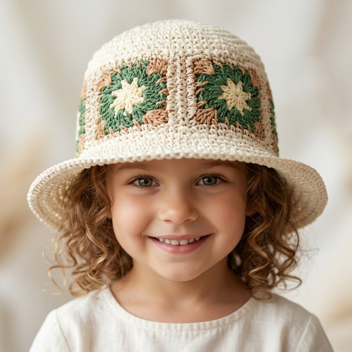 Girls Round Cap