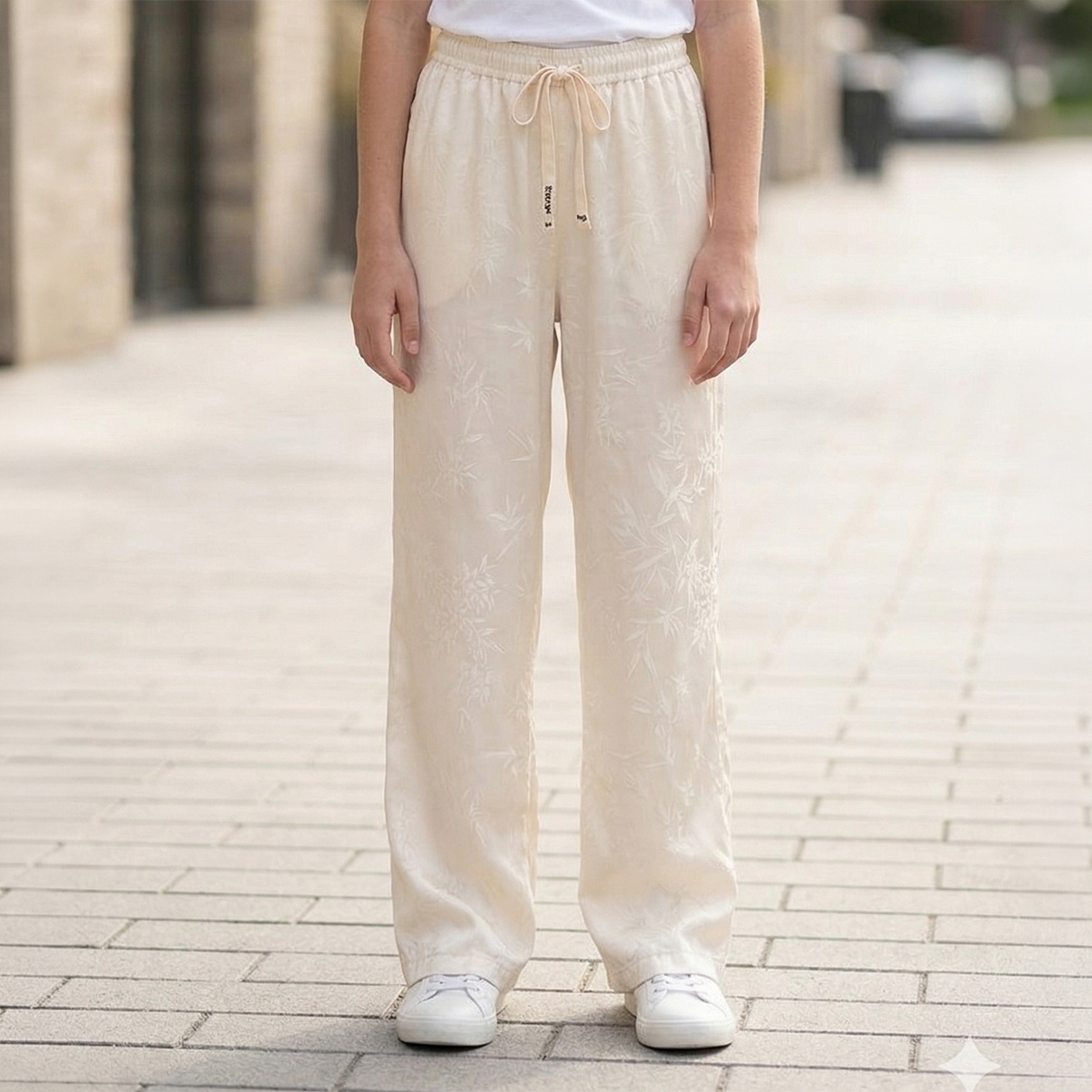 Ladies Casual Pant Beige