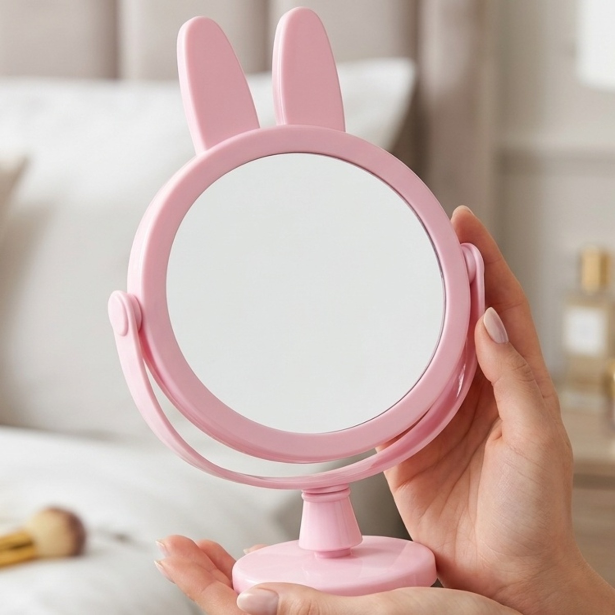 Bunny Ears Cosmetic Table Mirror