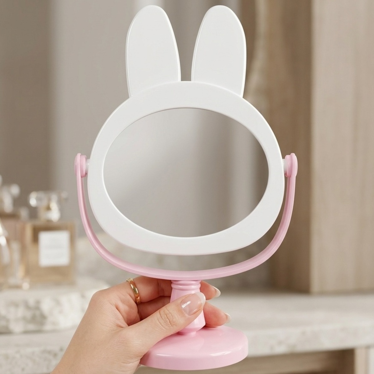 Bunny Ears Cosmetic Table Mirror