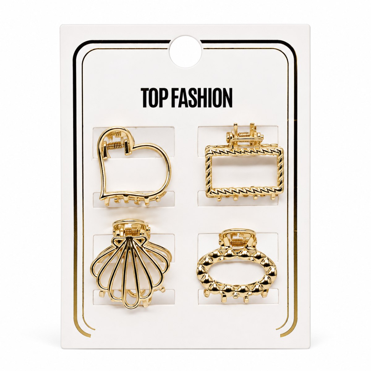 Top Fashion Jaw Clip 4 Pieces a Set