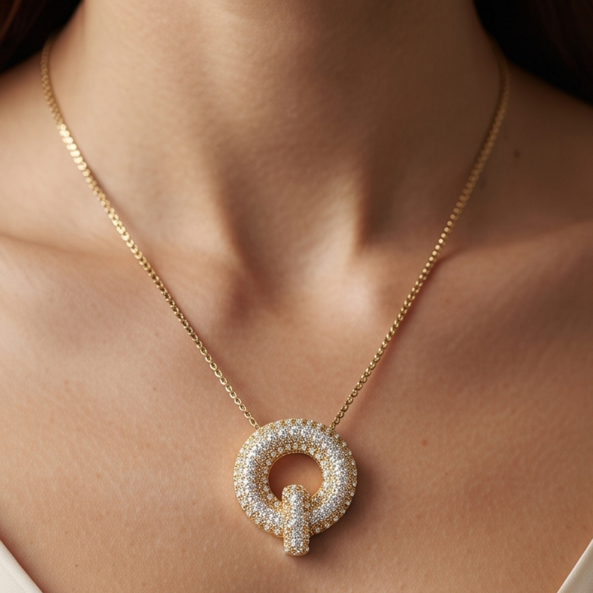 Chain Necklace Letter