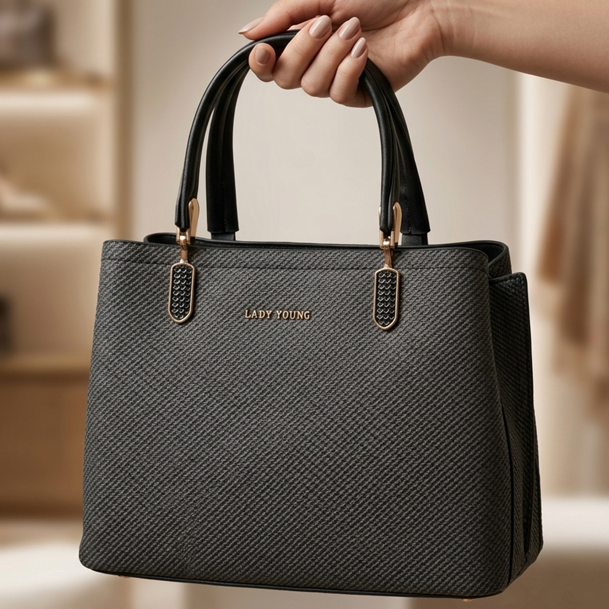 Ladies Hand Bag Soft Plain