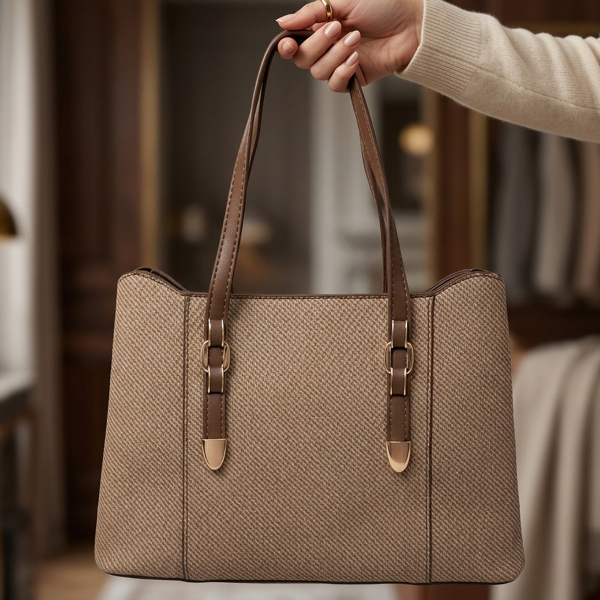 Ladies Soft Bag Brown