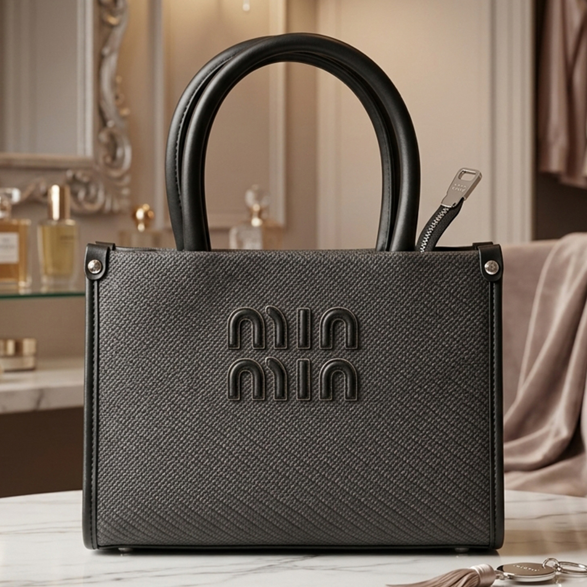 Ladies Hand Bags Grey