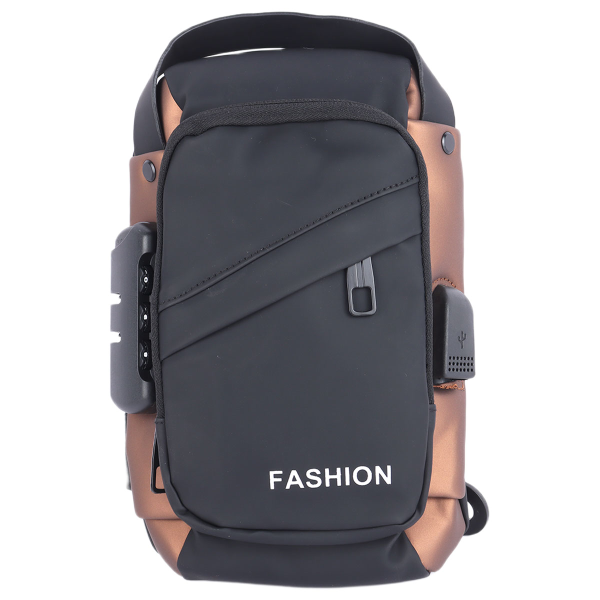Fashion Mens Side Bag Black Brown