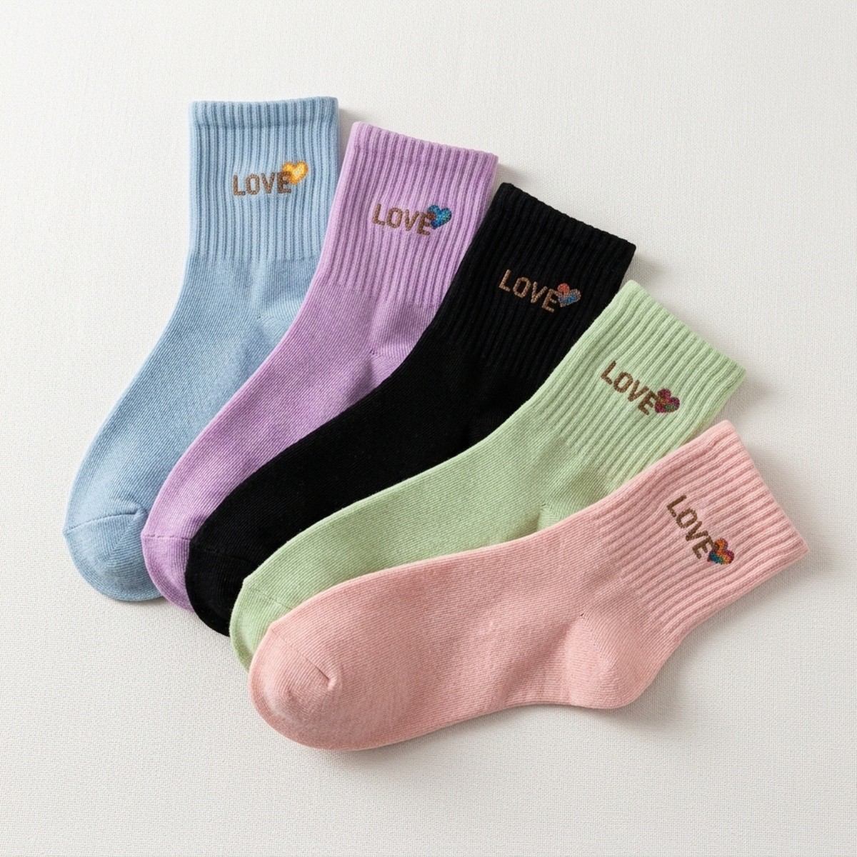 Ladies Socks 5 Pieces Set