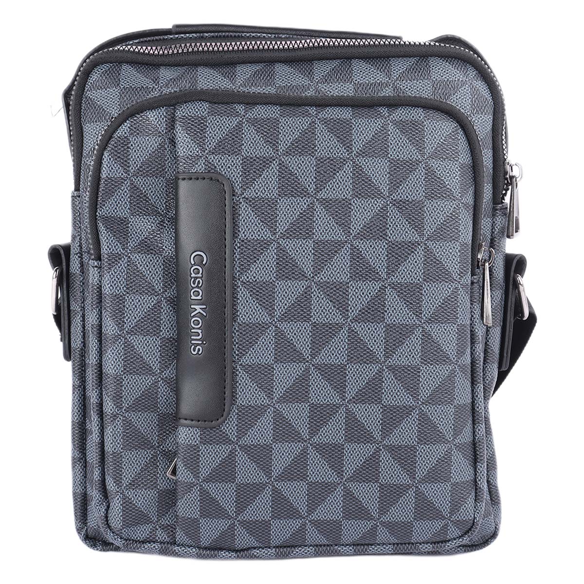 Casa Konis Mens Crossbody Bag Grey