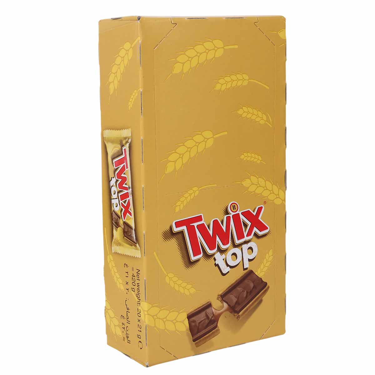 Twix Top Caramel & Milk Chocolate Bar 20x21g