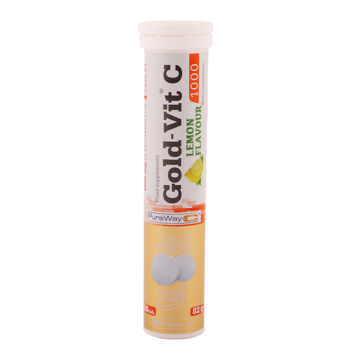 Gold Vit C Lemon Flavour Food Suplement 20 Tablets