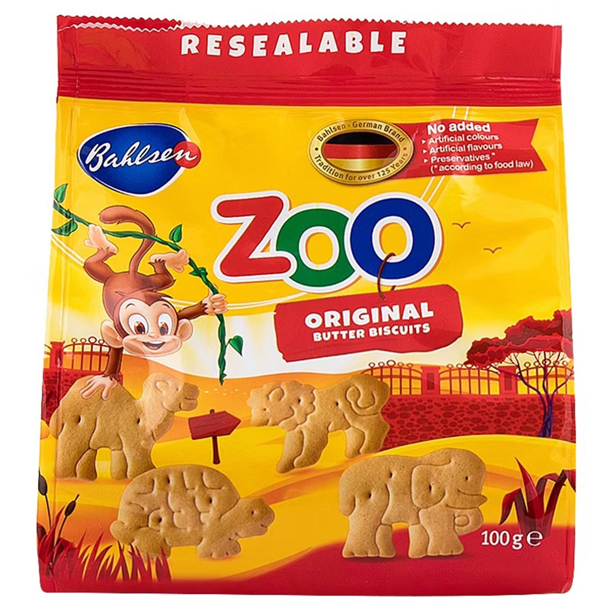Bahlsen Zoo Leibeniz 100gm | Snacks & Candy | Biscuits | Plain Biscuits