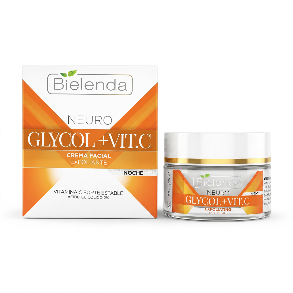 Bielenda Neuro Glycol Plus Vitamin C Exfoliating Night Face Cream 50ml
