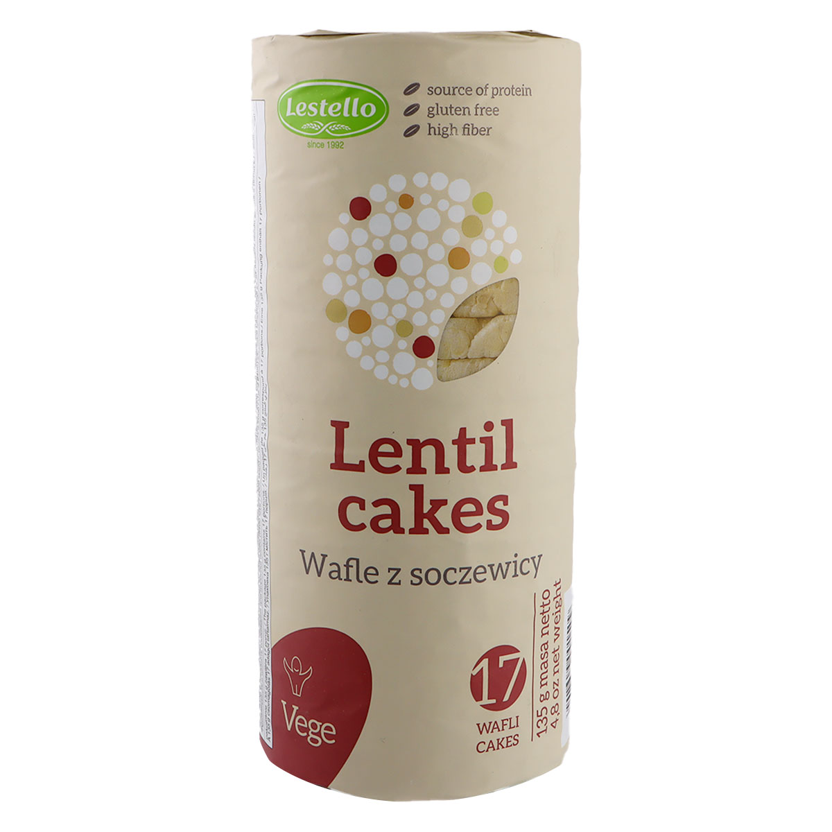 Lestello Lentil Cake Waffle z Soczewicy 130g