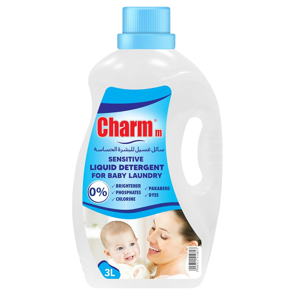 Charm Sensitive Liquid Detergent for Baby Laundry 3L