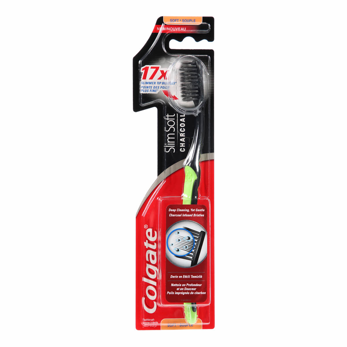 Colgate Tb Slim Soft Charcoal