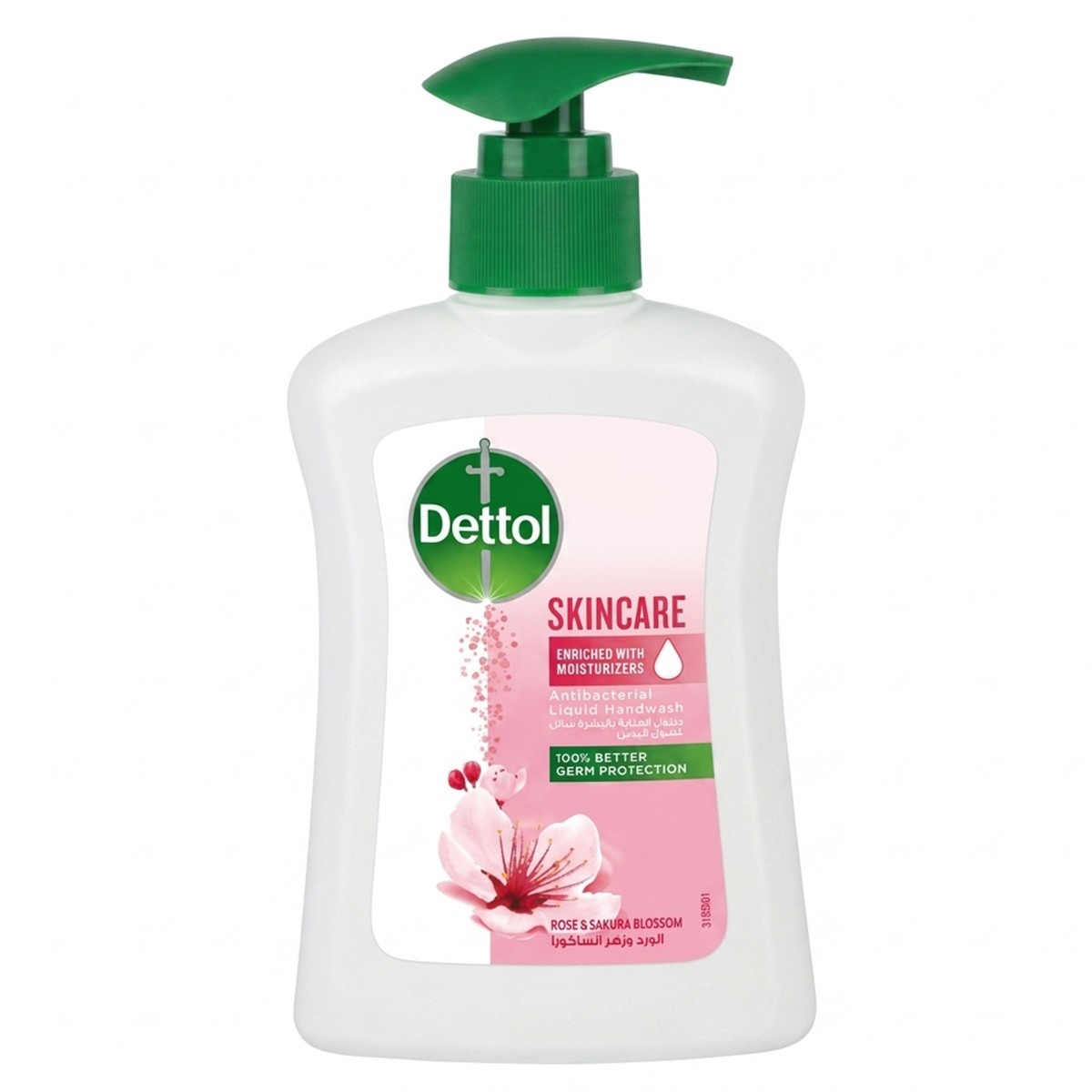 Dettol Skincare Antibacterial Liquid Handwash Rose & Sakura Blossom 200ml