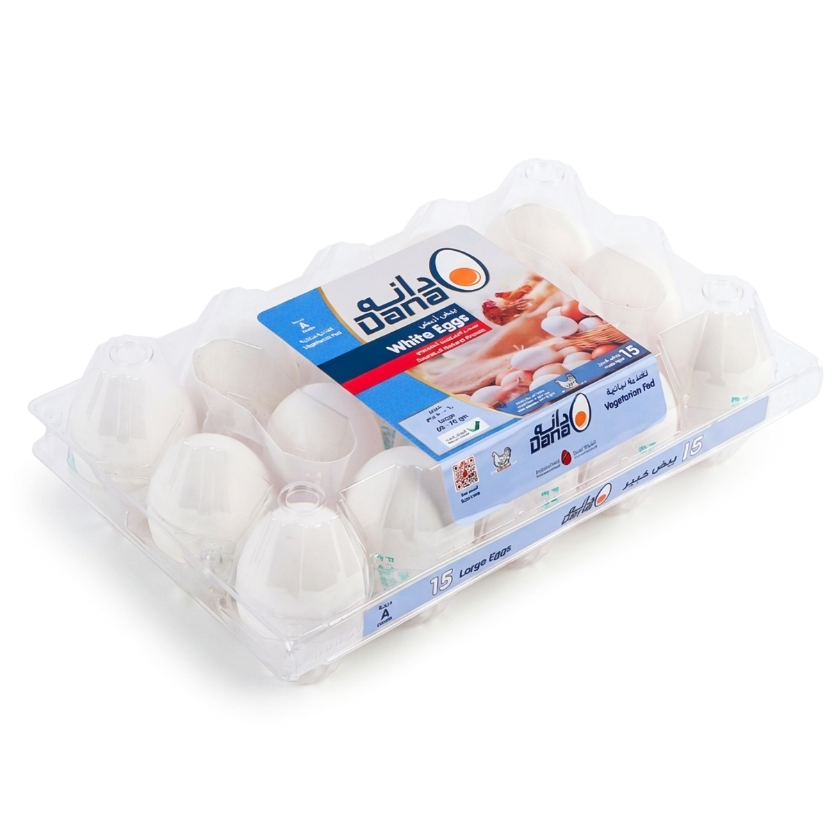 Dana White Eggs Large 15 Pieces