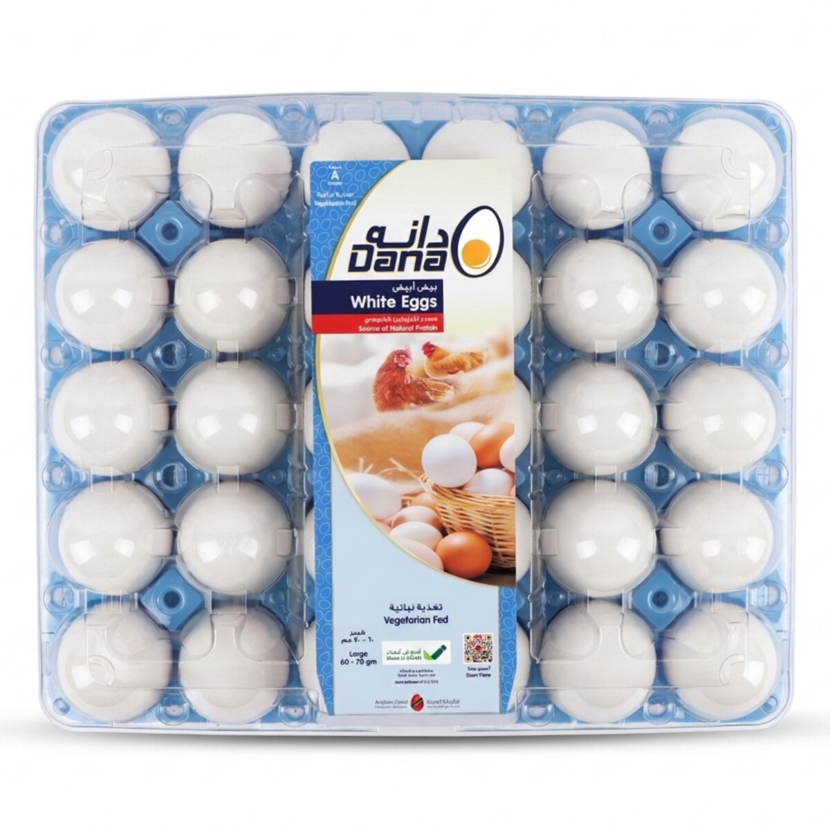 Dana White Large Eggs 30 Pieces