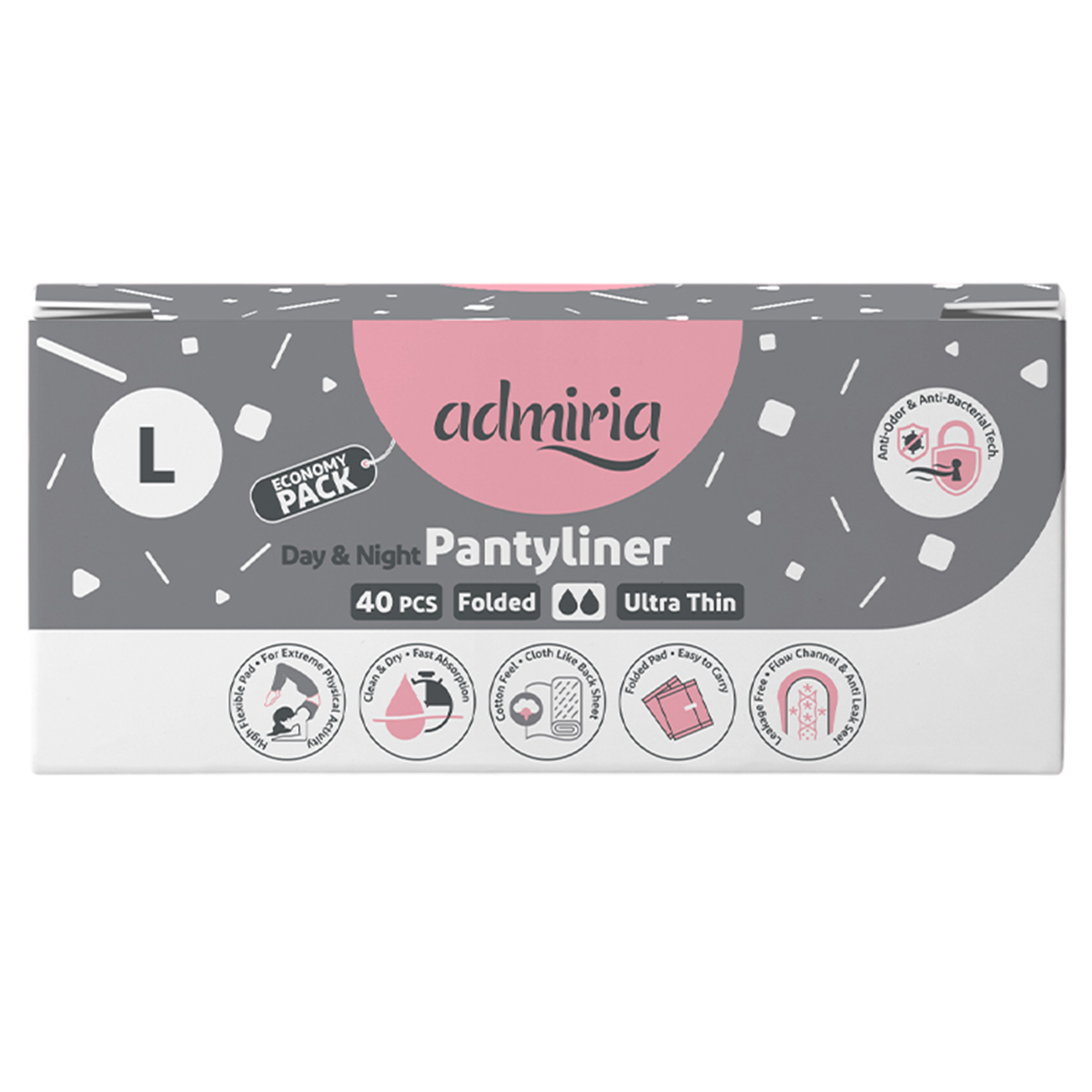 Admiria Day & Night Pantyliner 1x40 Pieces