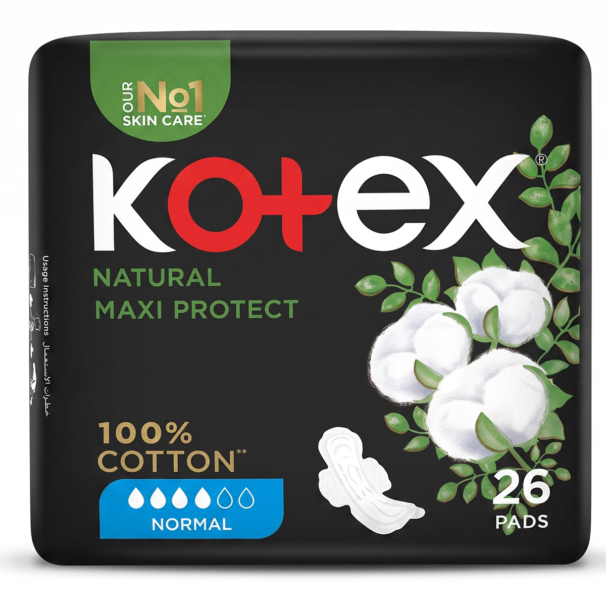 Kotex Natural Maxi Protect Normal Pads 26 Pads