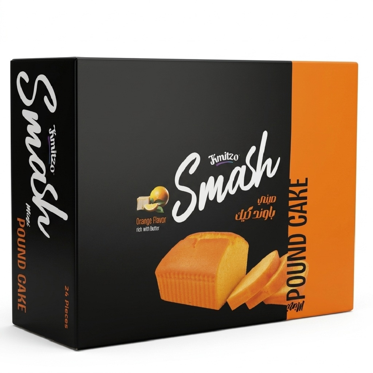 Kmitzo Smash Mini Pound Cake Orange Flavor 12x40g