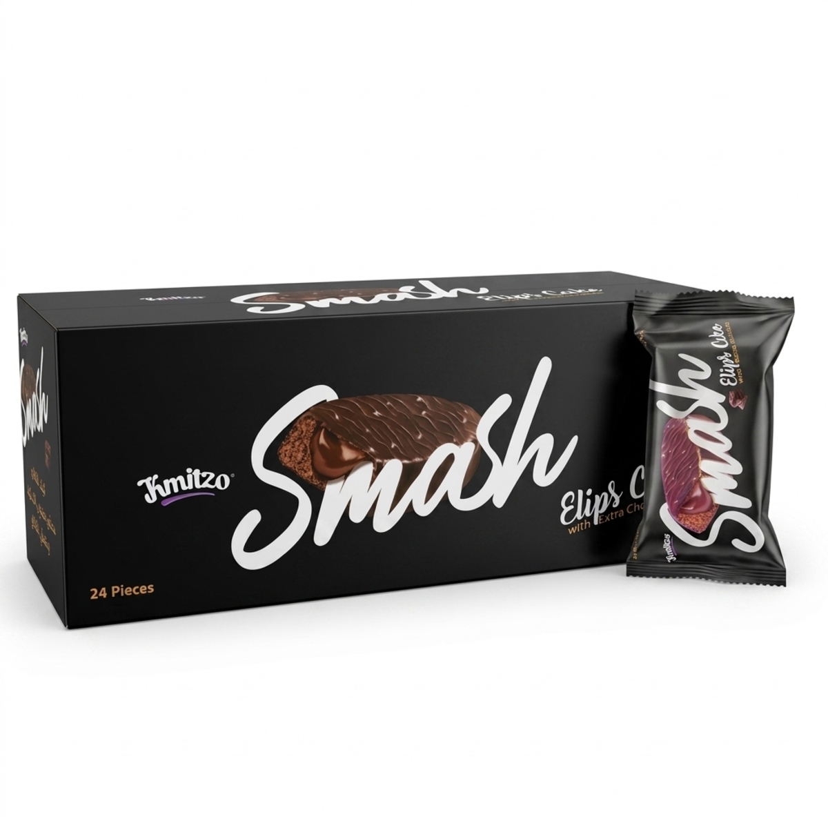 Knitzo Smash Elips Cake With Extra Chocolate 24x40g