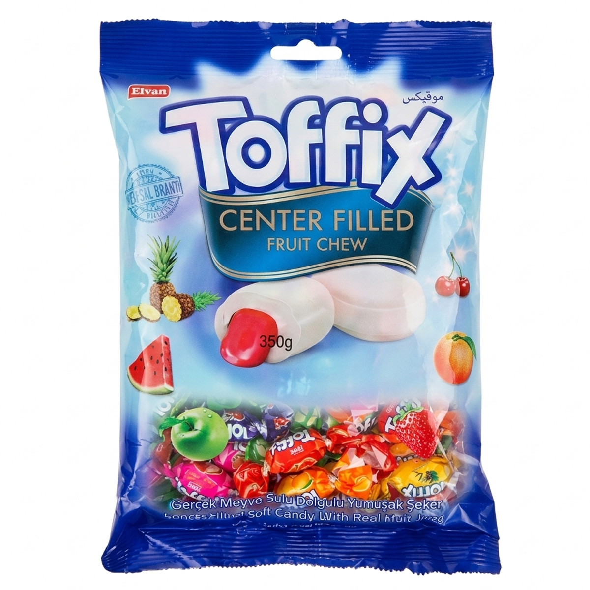 Toffix Center Filled Fruit Chew 350g