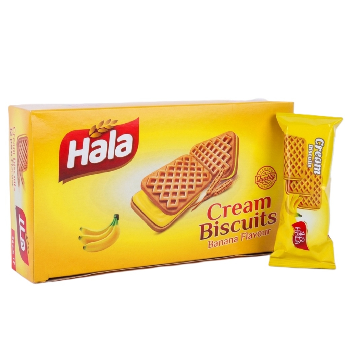 Hala Cream Biscuits Chocolate Flavor 12x25g