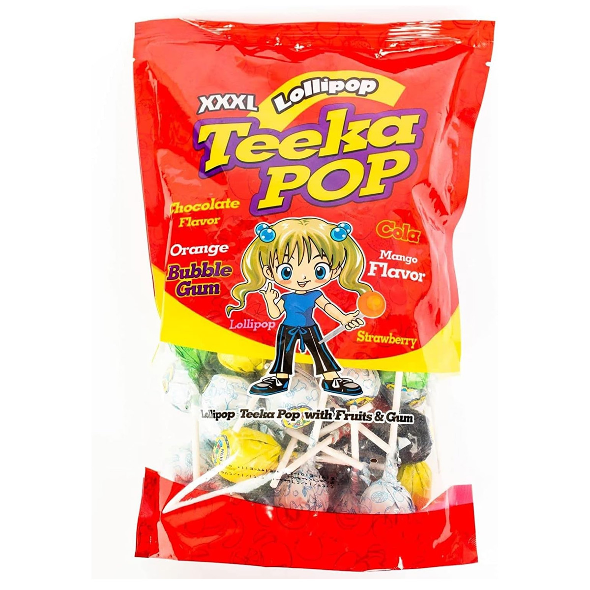 Teeka Pop Lollipop Mix Flavor 35x25g